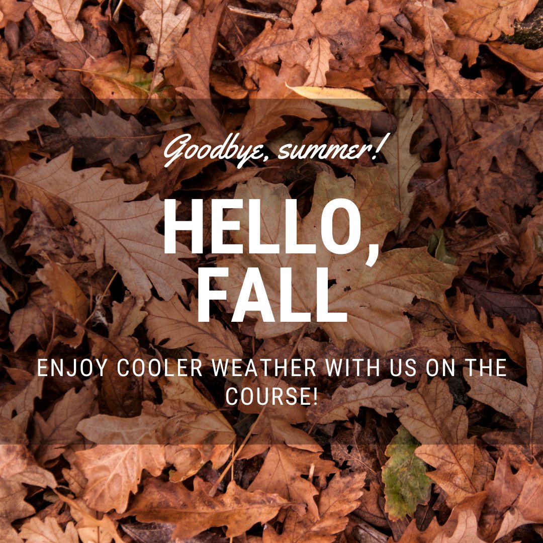 It's the First Day of Fall! Enjoy Crisp Days of Golf Here at Washtenaw Golf Club Book online here washtenawgolfclub.com