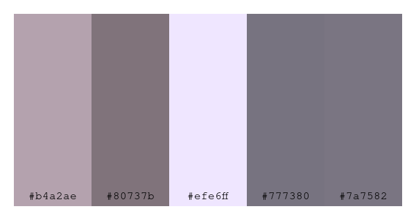 ColPaletteBot's tweet photo. Beep beep, here's a pretty color palette for you!
color-scheme.js parameters used:
- hue: 124
- variation: pale
- colors: #b4a2ae, #80737b, #efe6ff, #777380, #7a7582
Have a lovely day!
#twitterbot #colorpalette #colors #palette #prettycolors https://t.co/0bhyNiVos5