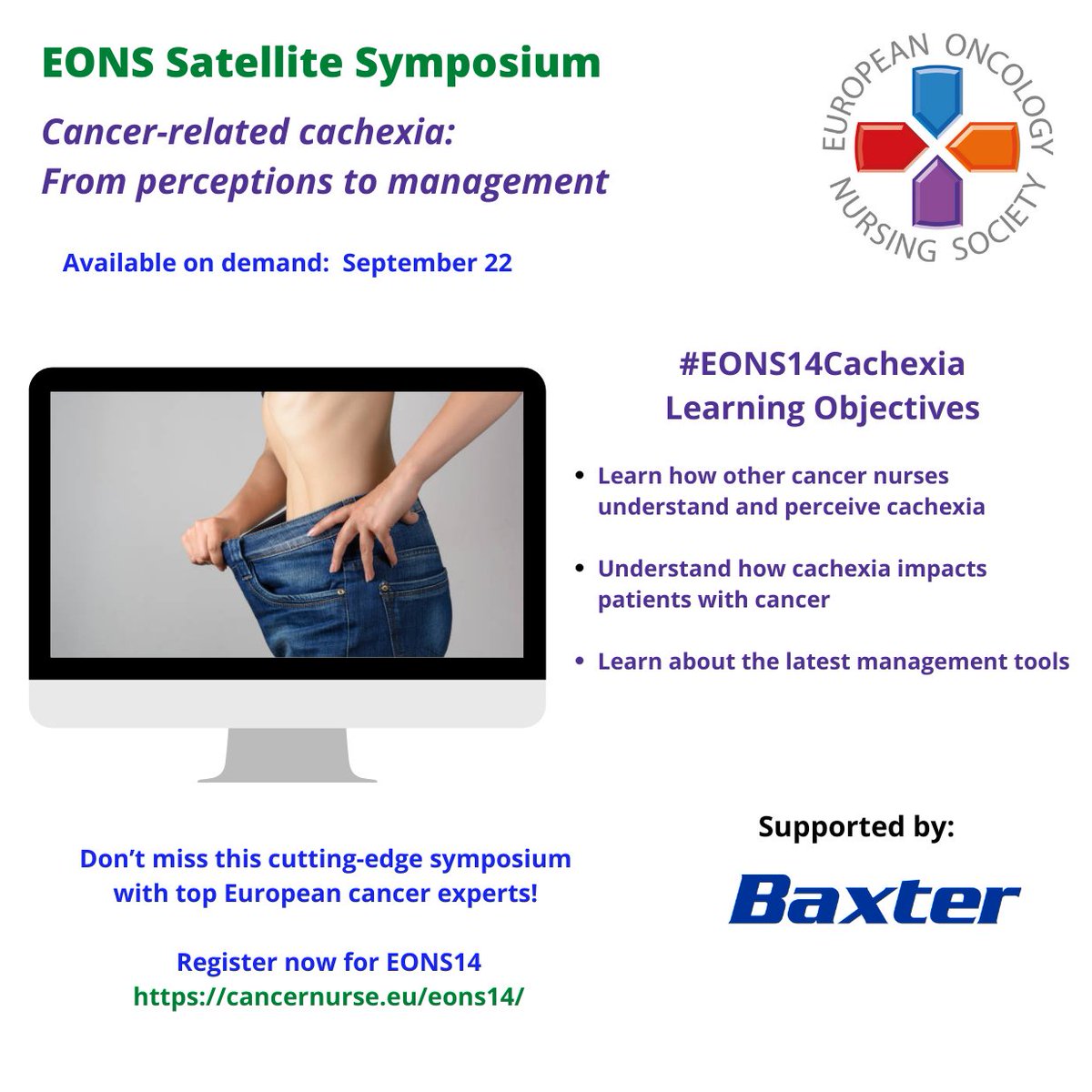 Thank you to everyone at #ΕONS14 #ESMO21 for your questions, your thoughts, and most importantly your participation at #EONS14Cachexia.

Today was great!
<a href="/cancernurseEU/">@cancernurseEU</a> <a href="/myESMO/">ESMO - Eur. Oncology</a> <a href="/baxter_intl/">Baxter International</a> 
<a href="/SaraTParreira/">SaraTorcatoParreira</a> <a href="/julio_delatorre/">julio de la torre</a> <a href="/ConstantinaCloc/">Constantina Cloconi</a>
<a href="/JoannaTsatsou/">Joanna Tsatsou</a>