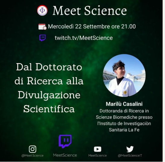 PersonalizeAF's tweet photo. Tonight, @MariluCasini , ESR1 in PersonalizeAF will at #MeetScience Twitch Channel. She will talk about PhD and how it works, #MarieCurie programms, and dissemination in science. She will share her experience in research of #Afib, and will answer your questions. Don't miss it! https://t.co/ysXHrmUbTu