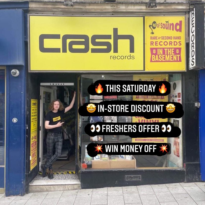 Crash Records on Twitter "🔥 THIS SATURDAY! 🔥 We’re students
