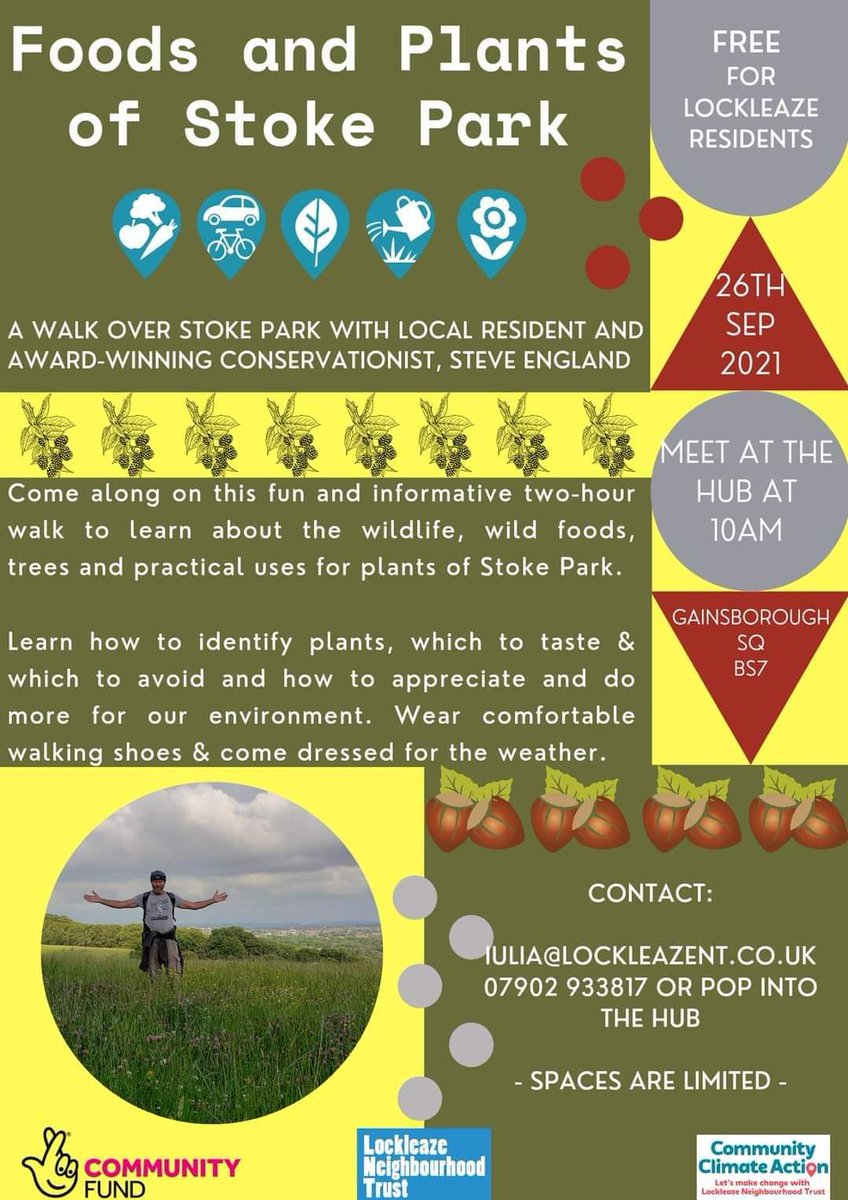 This weekend at @StokeParkEstate in #Bristol with me, a great local #environmental project showcasing our wonderful Stoke Park ,free to attend limited places please RT @BristolWalk @bristolparks @kathrynjeffs @Bristol_People @UWEBristol @YourParkBB  @OnBristol @bristol247
