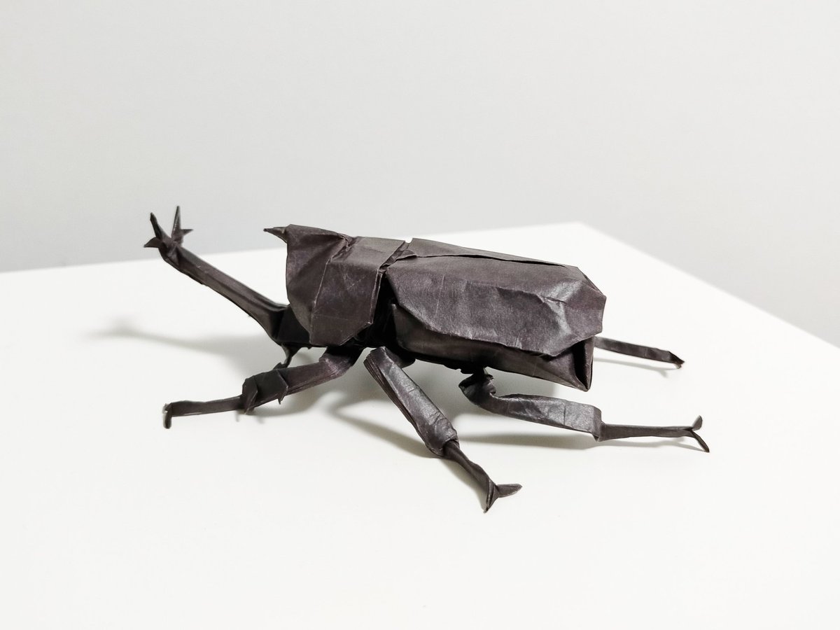ろきし 折り紙 カブトムシ 折り紙作品