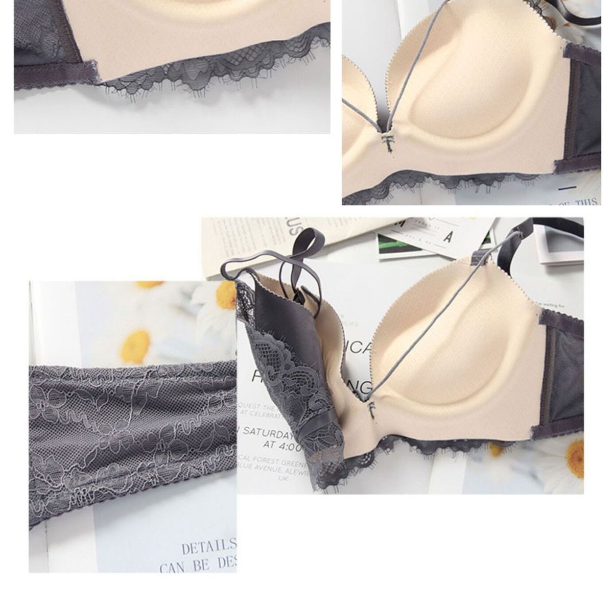 Lasarin ノンワイヤーブラセット
全品1480円(税込)　📦送料無料

〜小胸さんの良きパートナー〜

【♡9月20日発売♡】
「上品な可愛さ」×「色っぽさ」を
たっぷり詰め込んだ秋ランジェ♥

A〜Ccup
is.gd/pvtqTE
#盛れるノンワイヤーブラならlasarin