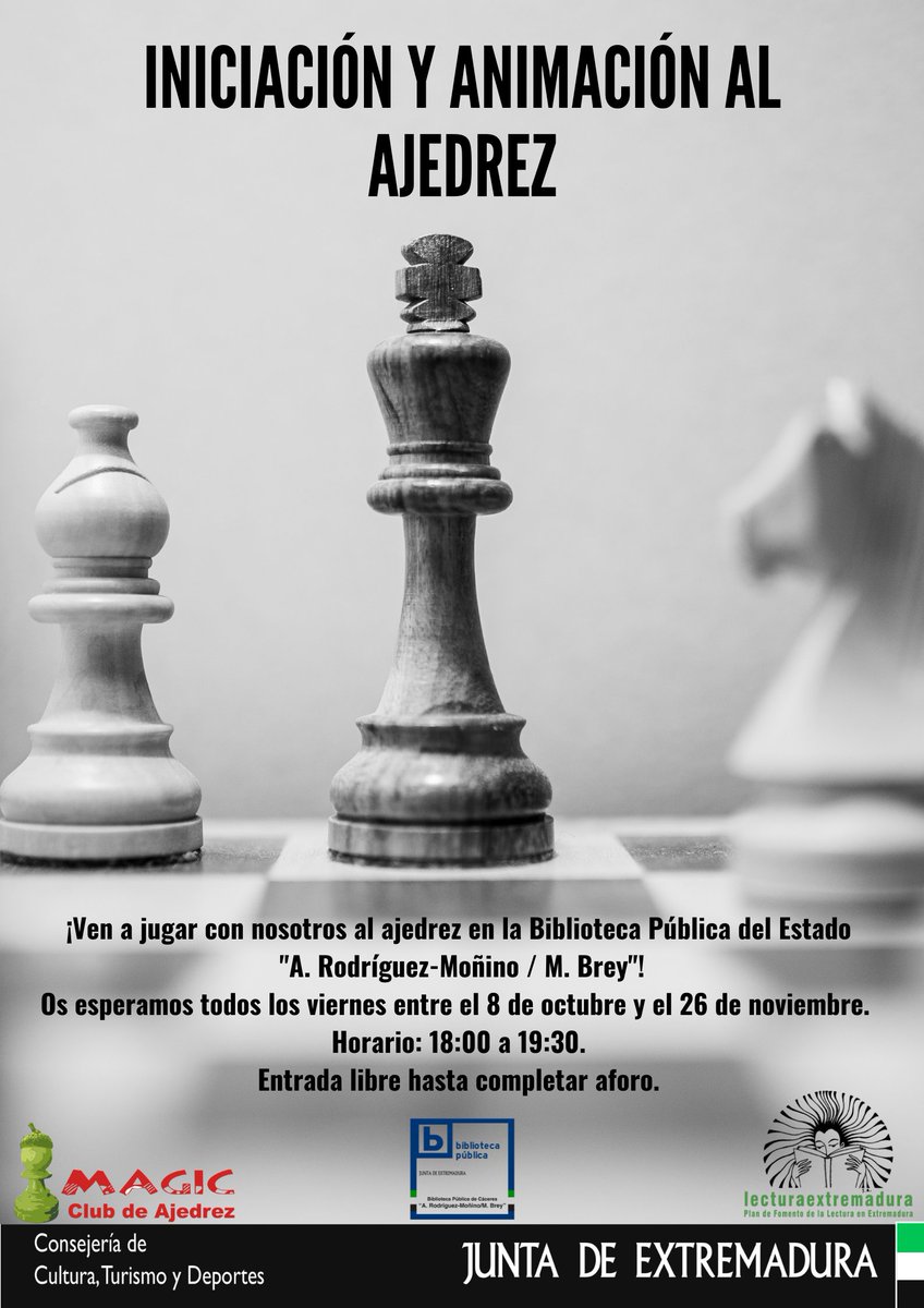 SEE  Invita SEE a taller de ajedrez en Biblioteca Pública Central