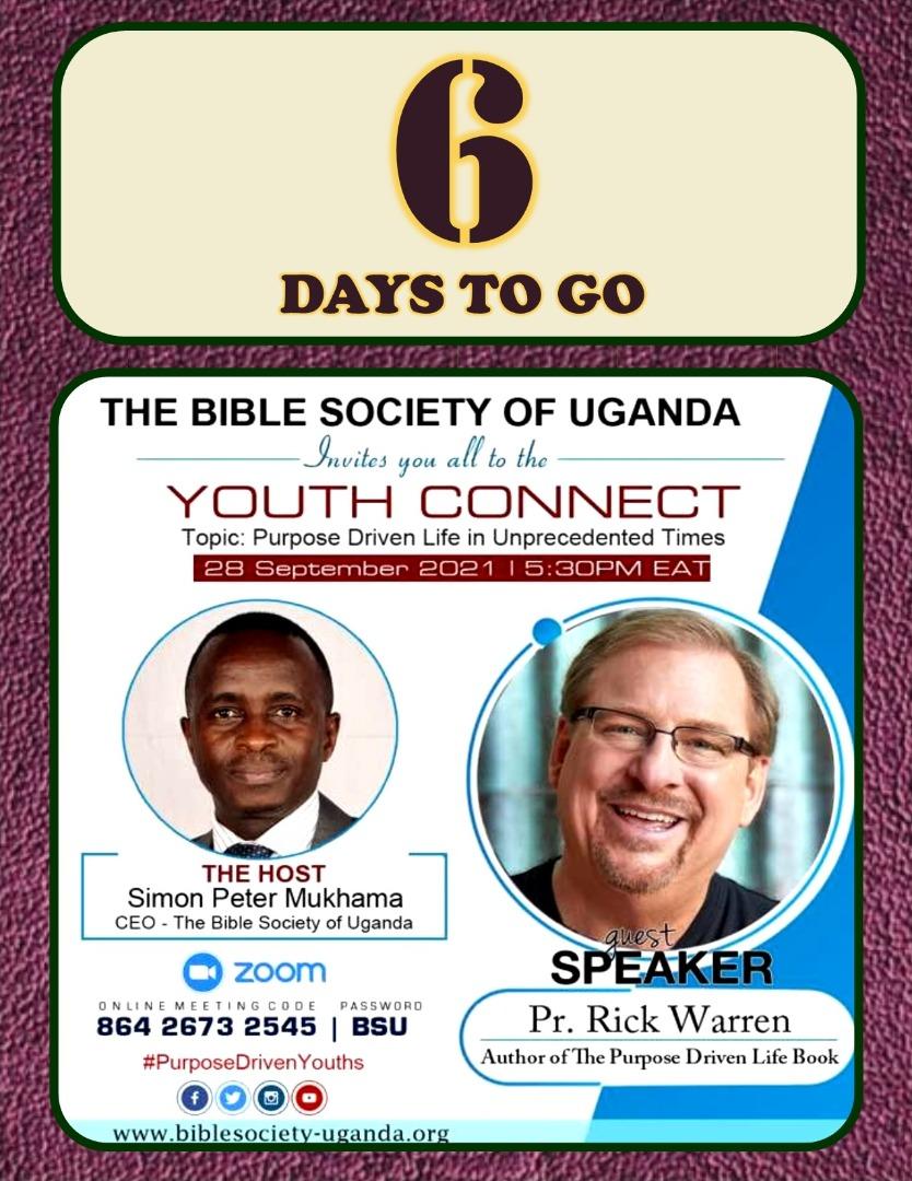 BARIISAWYCLIFFE's tweet photo. #PurposeDrivenYouth 

Tuesday 28th September 2021 starting at 5:30pm. Don't Miss and inform a friend. To register👇🏼. Thank you.
 https://t.co/Sx9c74k0DY https://t.co/hTQhr6WWpb