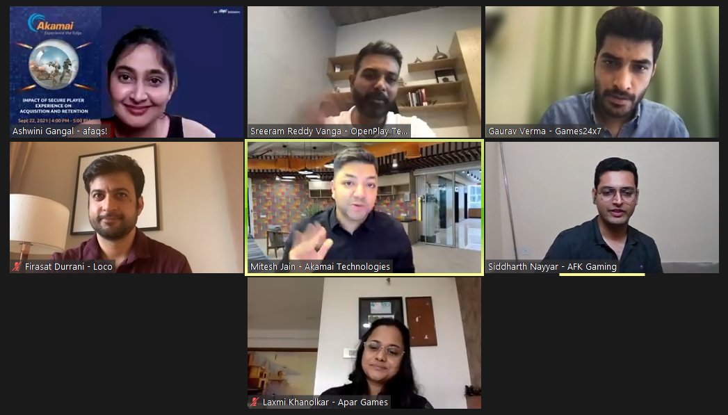 afaqs's tweet photo. We were delighted to host a panel on 'The challenges of retaining player base and tackling #cyberattack threats in the gaming space' moderated by @thatafaqsgirl having @SreeramVanga, @firasatdurrani, @laxmid, @GoodGuySina, Mitesh Jain, Gaurav Verma. Thank you for joining us! :) https://t.co/FCkzT7TX0Q
