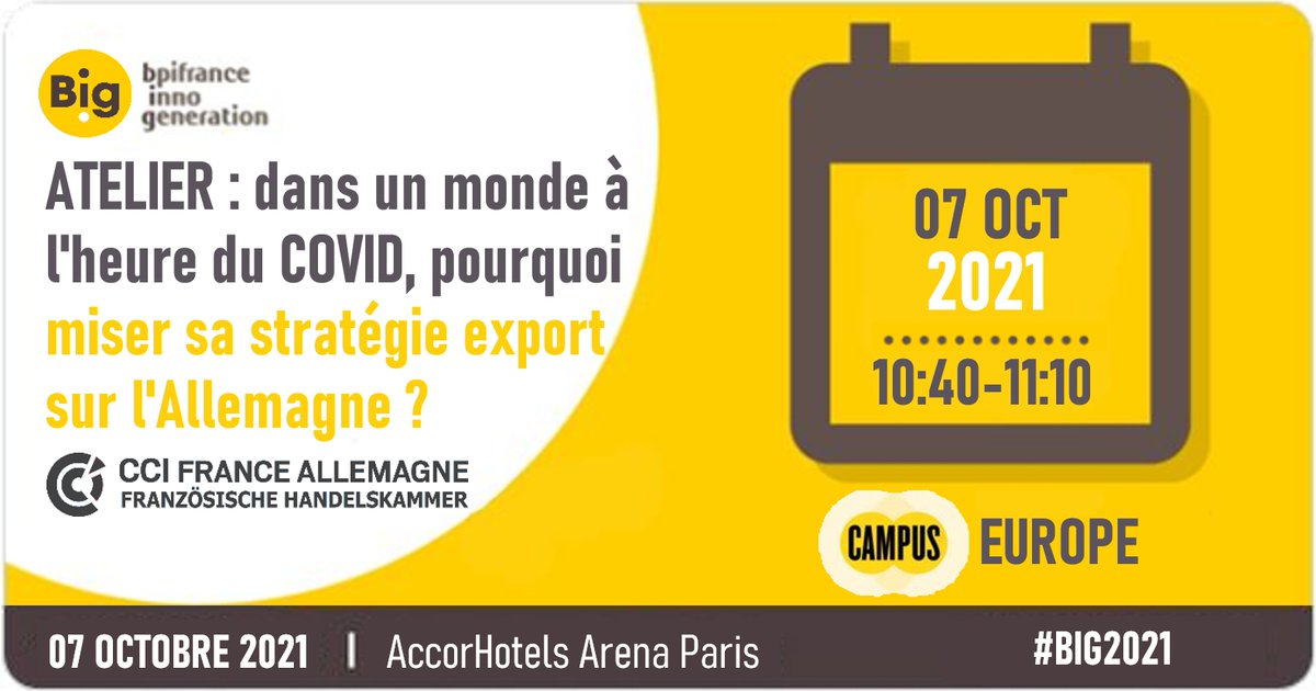 CCI France Allemagne CCFA e.V. (@ccifrance_all) on Twitter photo Retrouvez <a href="/fred_berner/">Frédéric Berner</a> pour l'atelier #Allemagne sur Bpifrance #BIG2021 le 7 octobre 2021 entre 10:40 et 11:10 sur le campus #Europe
big.bpifrance.fr/fr/partner/b23⊠Retrouvez <a href="/fred_berner/">Frédéric Berner</a> pour l'atelier #Allemagne sur Bpifrance #BIG2021 le 7 octobre 2021 entre 10:40 et 11:10 sur le campus #Europe
big.bpifrance.fr/fr/partner/b23âŠ
