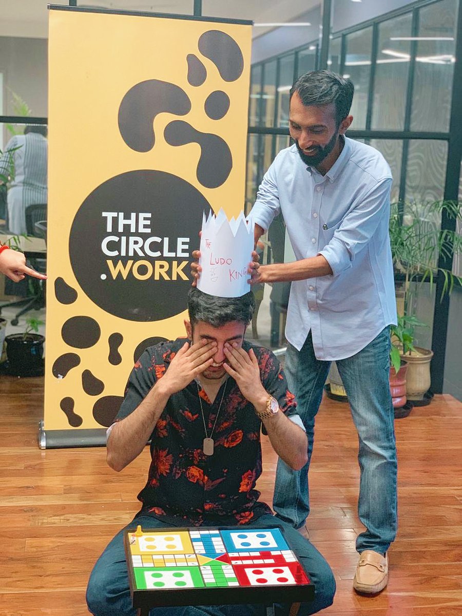 TheCircleWork's tweet image. Members at #TheCircleWork take their games very seriously. 

Here’s Abhay Lal, our in-house Ludo King! 

#LifeAtTheCircle #LudoChampionship
