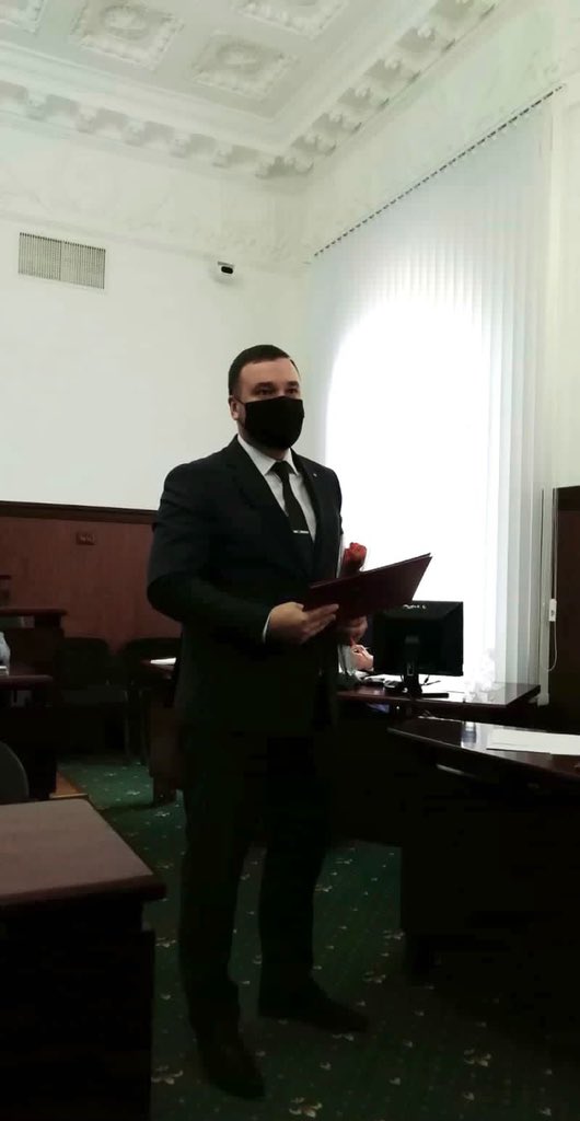 T_Transformator's tweet image. Сегодня на заседании городской Думы коллектив предприятия был награждён Почётной Грамотой за заслуги во благо городского округа Тольятти. Награда заняла достойное место в музее предприятия!