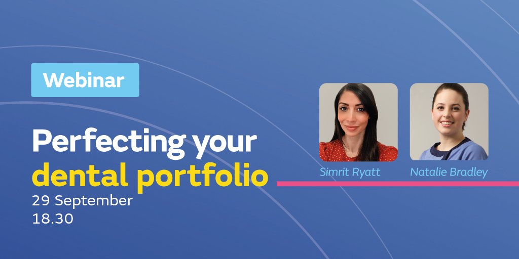 MPS_Dental's tweet image. 🇬🇧 ➡️ Final Year students ➡️ Foundation Years &amp;amp; ➡️ Newly Qualified dentists! 
Join Simrit Ryatt &amp;amp; @natb990 as they show you how to build your portfolio and explore the do’s &amp;amp; don’ts, patient consent, social media and how indemnity plays a part in this. fal.cn/3ipDp