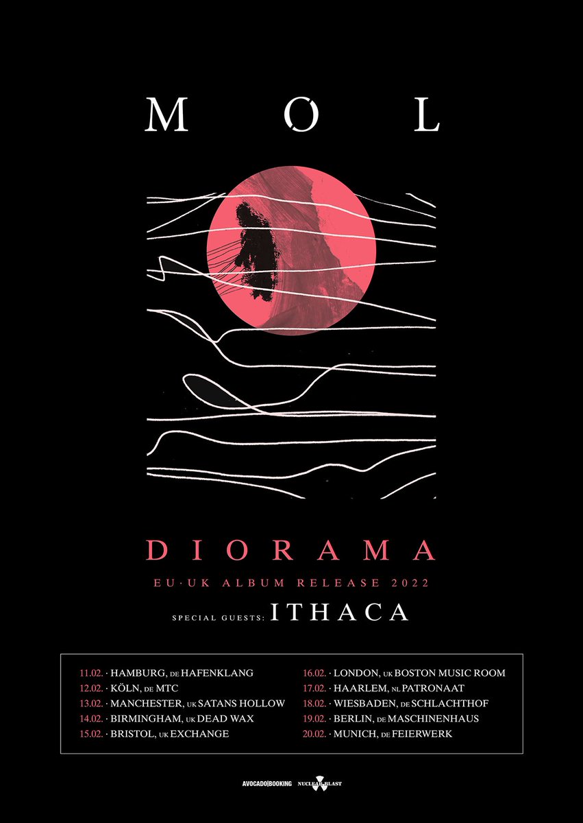 avocadobooking's tweet photo. @moeldk DIORAMA album release shows in the UK, Germany and The Netherlands in Feb 2022. @ITHACABAND will support. Needless to say, these shows will be absolutely nuts and we can’t wait! 
Tix on sale Friday: https://t.co/cyWpX0nEQm https://t.co/ZD8r7QADsn
