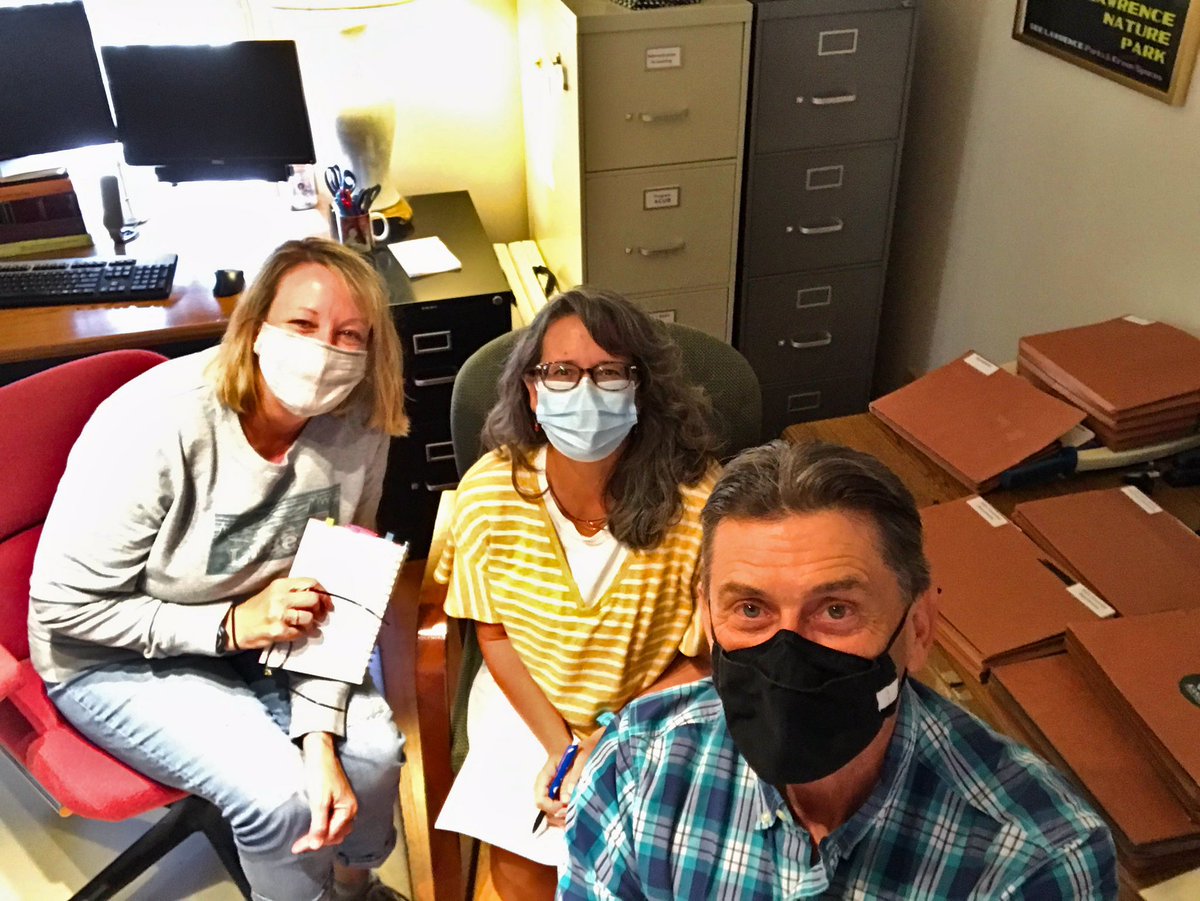 Thanks to Dawn Buehler and Kim Bellemere with Friends of the Kaw for exploring with the Kansas Land Trust best financial accounting practices. Those folders on the table hold KLT’s most recent financial statements. #kansaslandtrust