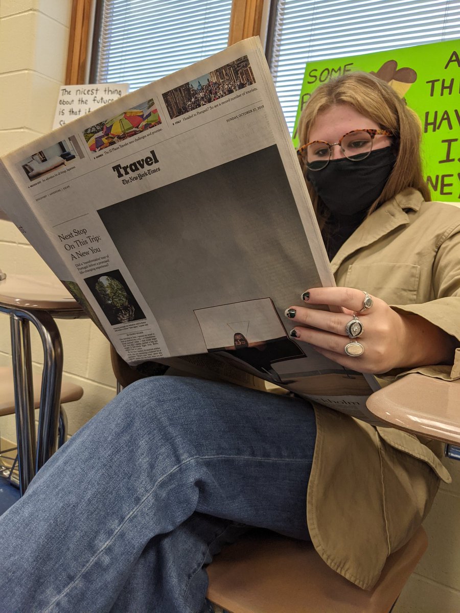 The internet is down.  How do we respond? eSomethin reads actual newspapers to look at their format and style.