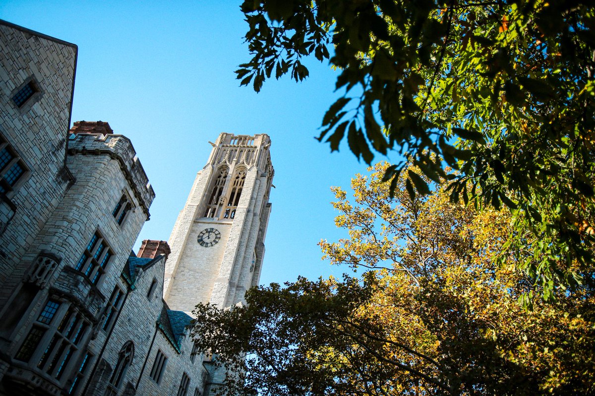 UToledo's tweet photo. The forecast might call for rain all day, but we won't let that dampen out excitement for Fall on campus! 🍁🍂🍃

Happy #FirstDayOfFall Rockets! https://t.co/TCuT9pB9Bv