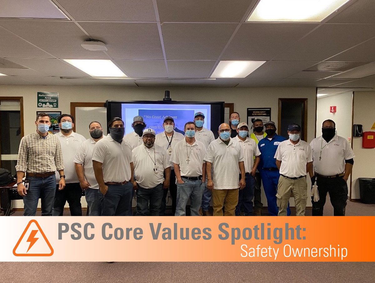 PetroleumServ's tweet photo. Our Shintech group in Freeport celebrated 4 years without a behavior-based derailment! This is a great example of our core values in action by working toward PSC’s goal of incident-free performance. Thanks for your commitment to being the best at what we do! #PSCSafetyOwnership https://t.co/h69uhRrqmk