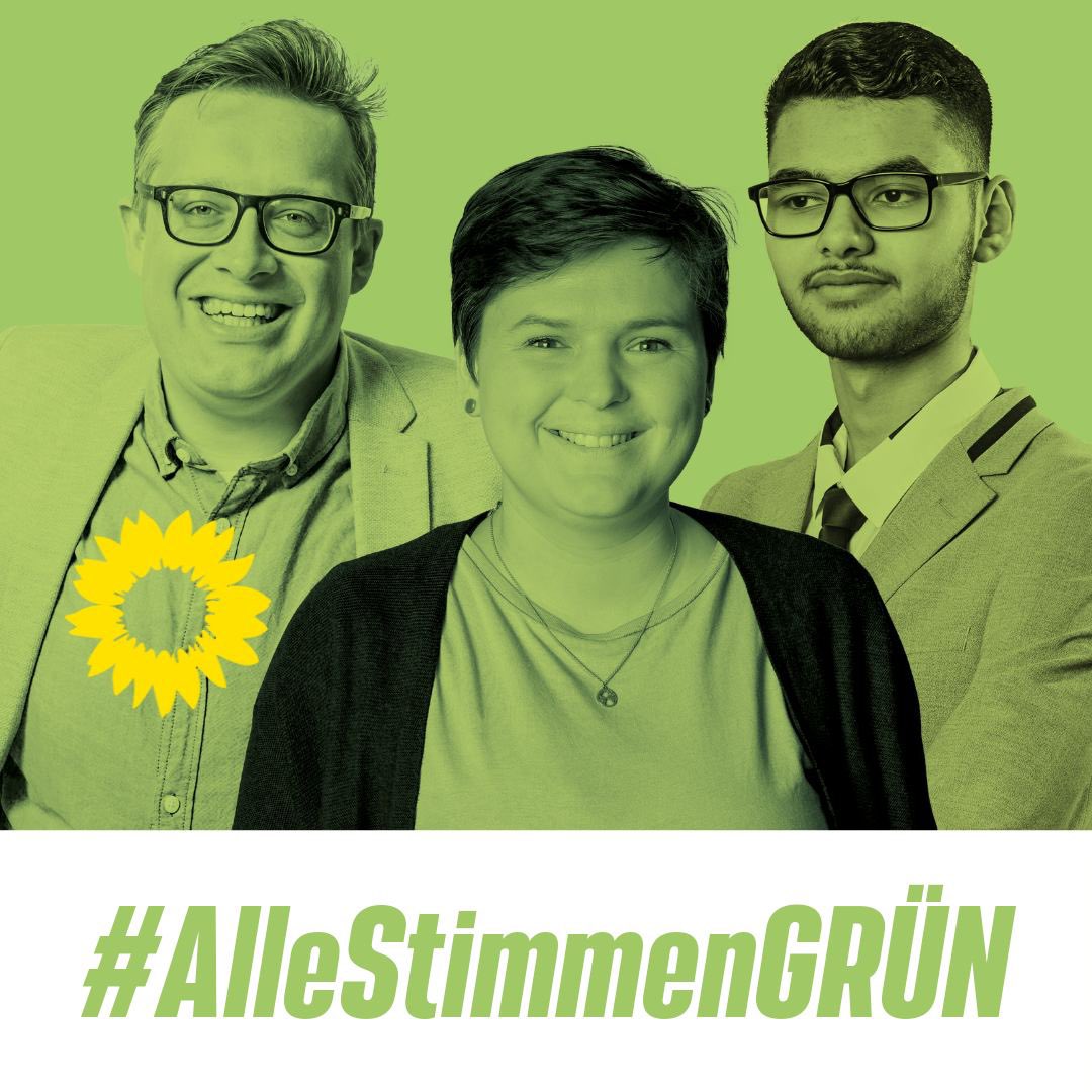 Starke GRÜNE aus #Düsseldorf💪
Mit <a href="/SaraNanni/">Sara Nanni</a>, <a href="/FrederikFHartm1/">Frederik F. Hartmann</a> &amp; <a href="/AnasAlQuraan2/">Anas Al-Qura’an</a> wird es eine klimagerechte &amp; zukunftsorientierte Politik geben:

✅ Demokratische Erneuerung 

✅ Eine offene &amp; inklusive Gesellschaft

✅ Eine gerechte &amp; verantwortungsvolle Klimapolitik

#btw21