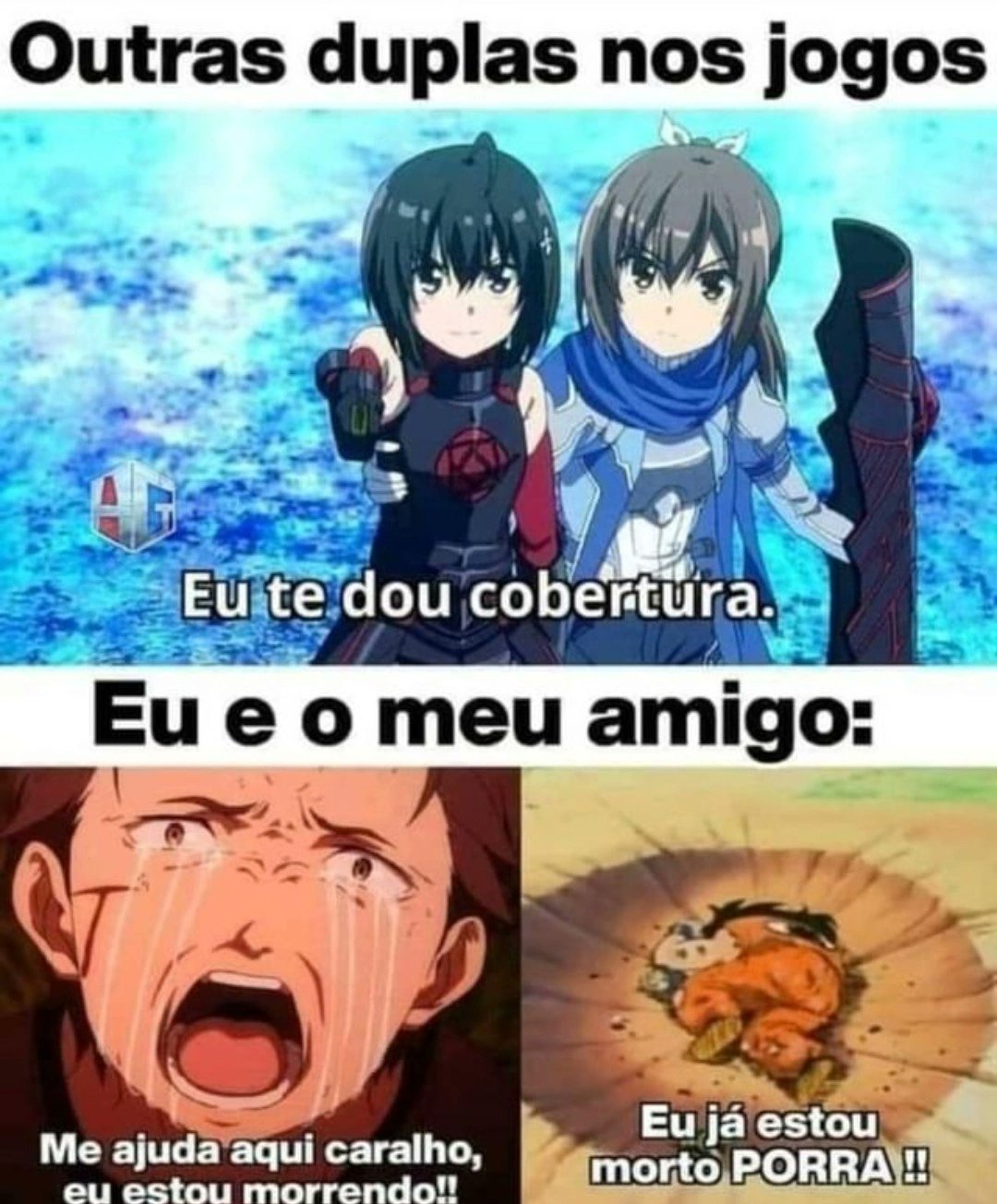 Dragon animem - Eae, qual dupla é você nos jogos? Marca ai a sua dupla no  games. . . . . #memesgamers #animesmemesbr #animesbrasil #memesbrasil  #animesbr #animes #memes