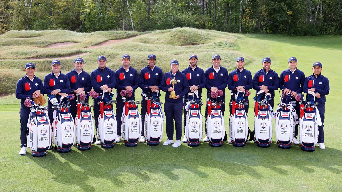 rydercup's tweet photo. Squad 📸

#RyderCupUSA https://t.co/dtiUXD6xDa
