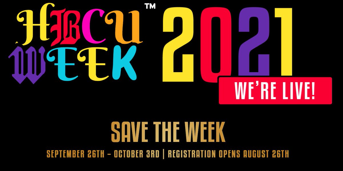 AAA.... another HBCU opportunity for you!! You may register at hbcuweek.org