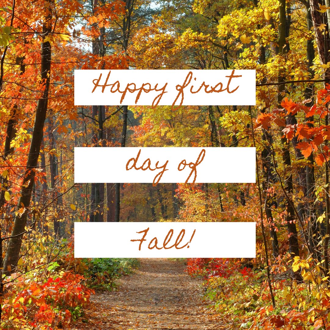 It's the first day of Fall! Time for pumpkin spice everything, cozy sweaters, and crunchy leaves. What's your favorite thing about the Fall season? 🎃🍁☕

#FirstDayOfFall