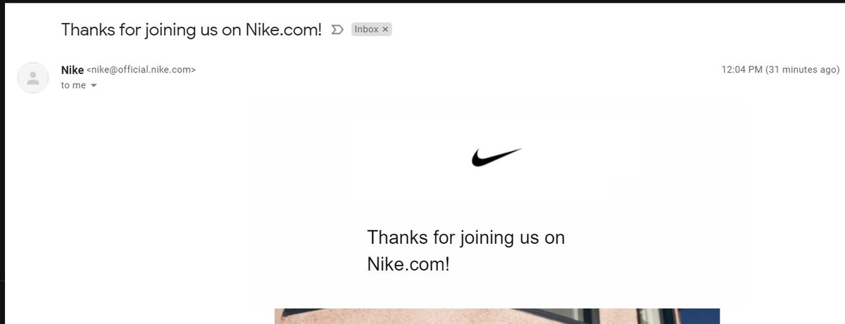 Moussetticus's tweet photo. @Nike I got an email saying thanks for signing up. I never signed up. Is someone trolling me using my email or is this a scam? https://t.co/V8Xc1CcdIW