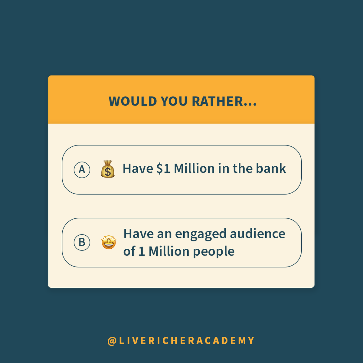 Live Richer Academy tweet media