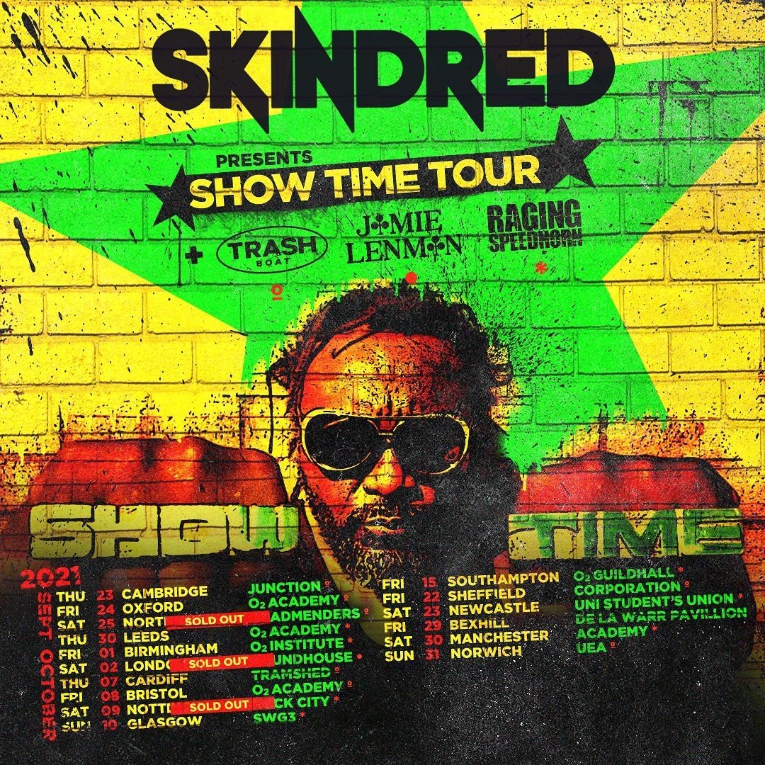 You probly all knew this, but <a href="/Skindredmusic/">Skindred</a> asked me out to <a href="/RoundhouseLDN/">Roundhouse</a> on Saturday the 2nd and I said yes. If you already got a ticket you're in for a treat but if you ain't you can always come to <a href="/LondonLafayette/">LafayetteLondon</a> in November. They're both gonna be SSSSIIIICCCCKKKK