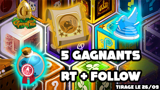 A l'occasion de la sortie de Temporis VI, Ankama s'associe à la rédaction pour vous faire gagner 5 Mystery Box Temporis contenant aléatoirement l'un des cadeaux suivant : sort spécial, potion d'autopilotage, panoplie Parchomage ou Caskwitteur !

🎁Pour participer, RT + Follow🎁