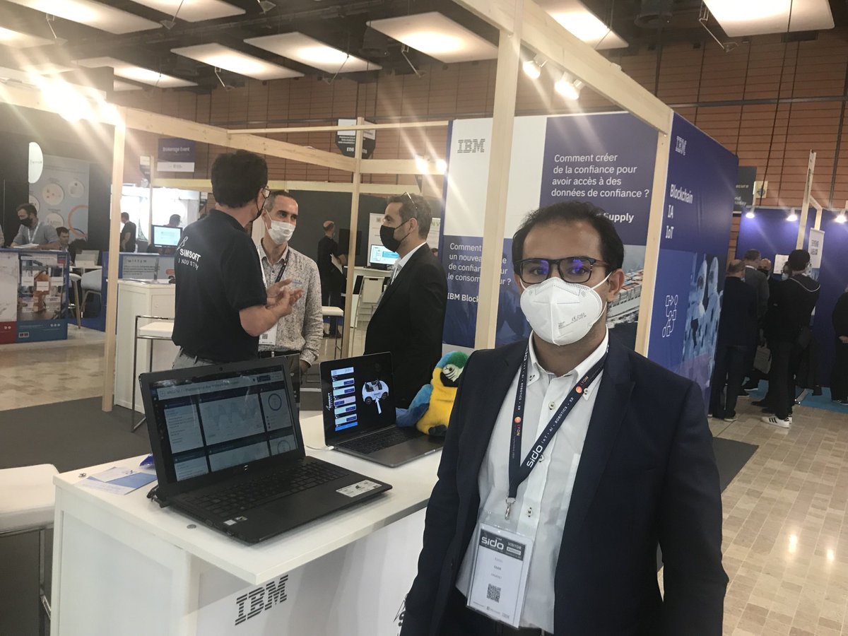 Notre partenaire ⁦<a href="/vaganetconseil/">VAGANET</a>⁩ et ⁦<a href="/GmirKarim/">Karim Gmir</a>⁩ sur le stand ⁦<a href="/IBM_France/">IBM France</a>⁩ au #SIDO2021