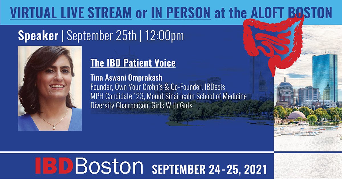 ownyourcrohns's tweet photo. Very excited to be speaking and sharing the #IBD patient perspective at the #IBDBoston conference this weekend!
Looking forward to also learning from many excellent talks by premier gastroenterologists! @moss_md @SharmeelKW https://t.co/3sYo3mvus4
