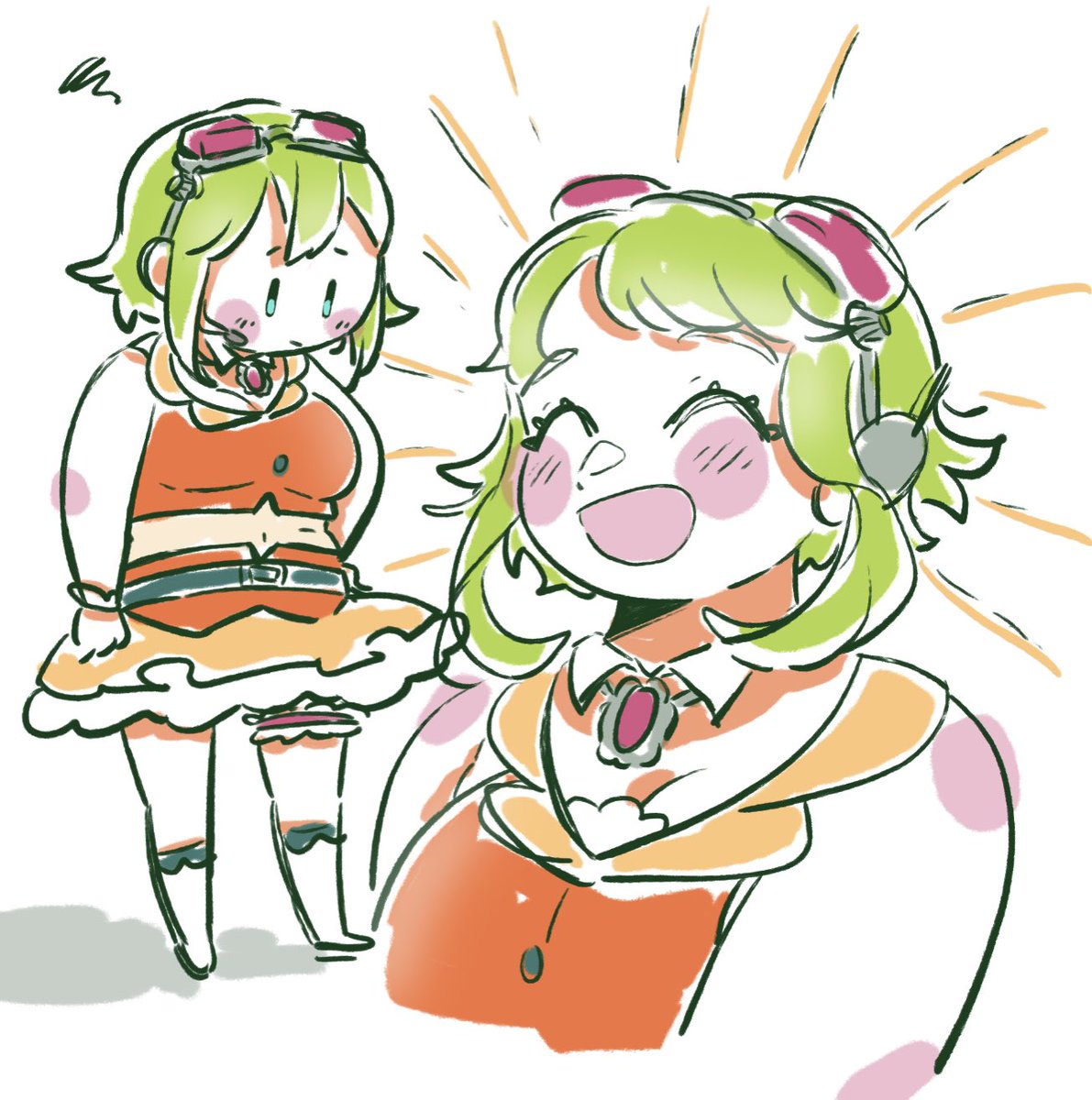 GUMI 「Chubby goomee doodles! #gumi #megpoid 」|peedee(ピディ)のイラスト