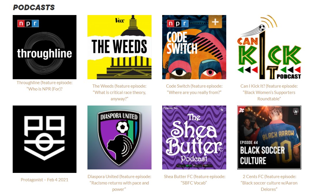 Good morning! Start the day thinking more deeply about #DEI and #racialequity through a #soccer lens. <a href="/NISALeague/">NISA Official</a> has pulled together a best practices list of resources that includes <a href="/ProtagonistPods/">Protagonist Podcasts</a>, <a href="/sbfc_podcast/">Old Account for Shea Butter FC</a>, <a href="/CIKIFC/">Black Soccer’s 30 for 30</a>, <a href="/DiasporaUtdPod/">Diaspora United Pod</a> and <a href="/2CentsFC/">2Cents FC</a>!

nisasoccer.com/dei