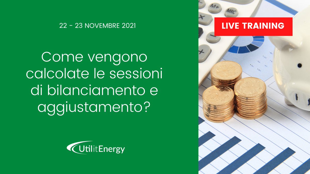 Quali sono gli esiti della sessione di aggiustamento del luglio 2021? Scoprilo al Live Training SETTLEMENT GAS

📆 22 - 23 Novembre 2021
👉 Guarda il programma qui lnkd.in/dCG86CNZ

Un training di #IKNItaly per la sua community #Utilitenergy