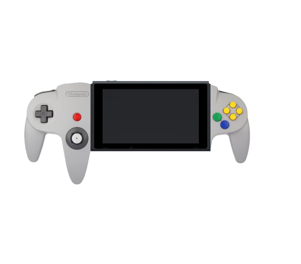 if the nintendo switch got n64-themed joycons would they look 
like this?                 or this?