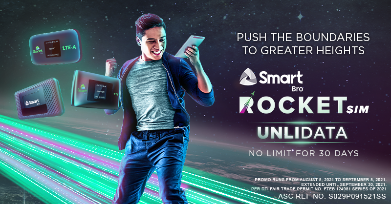 LiveSmart's tweet photo. Dare to take life’s excitement to the next level with your Smart Bro Pocket Wifi paired with #RocketSim.
Subscribe now via the GigaLife App: https://t.co/6pwilqNFpG https://t.co/nkApTnJ5zd