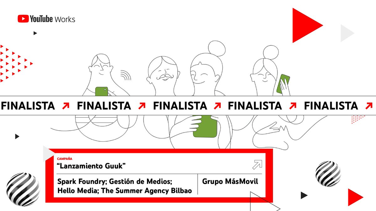 SparkFoundryES's tweet photo. La #campaña #publicitaria de @guukeus de @grupomasmovil, "Lanzamiento Guuk", ha sido seleccionada como una de las finalistas en las categorías #TheRuby y #MediaOrchestration de los #premios YouTube Works 2021. 👏🏼👏🏼

#youtubeworks https://t.co/Nn8kw1UyCS