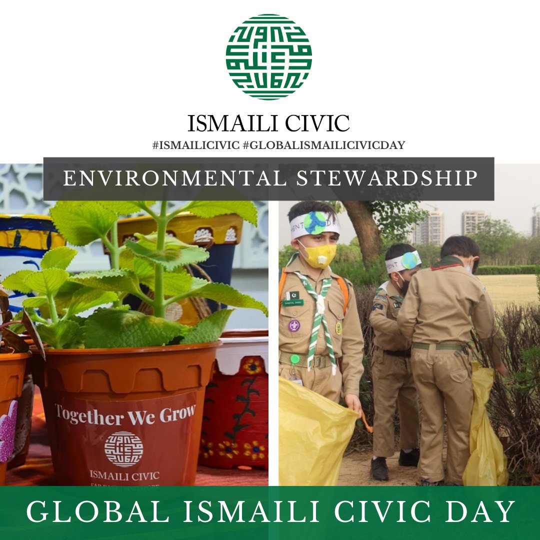 #EnvironmentalStewardship is the responsible use and protection of the natural environment through conservation and sustainable practices to enhance ecosystem resilience and human well-being. How will you help promote environmental stewardship for #GlobalIsmailiCIVICDay?
