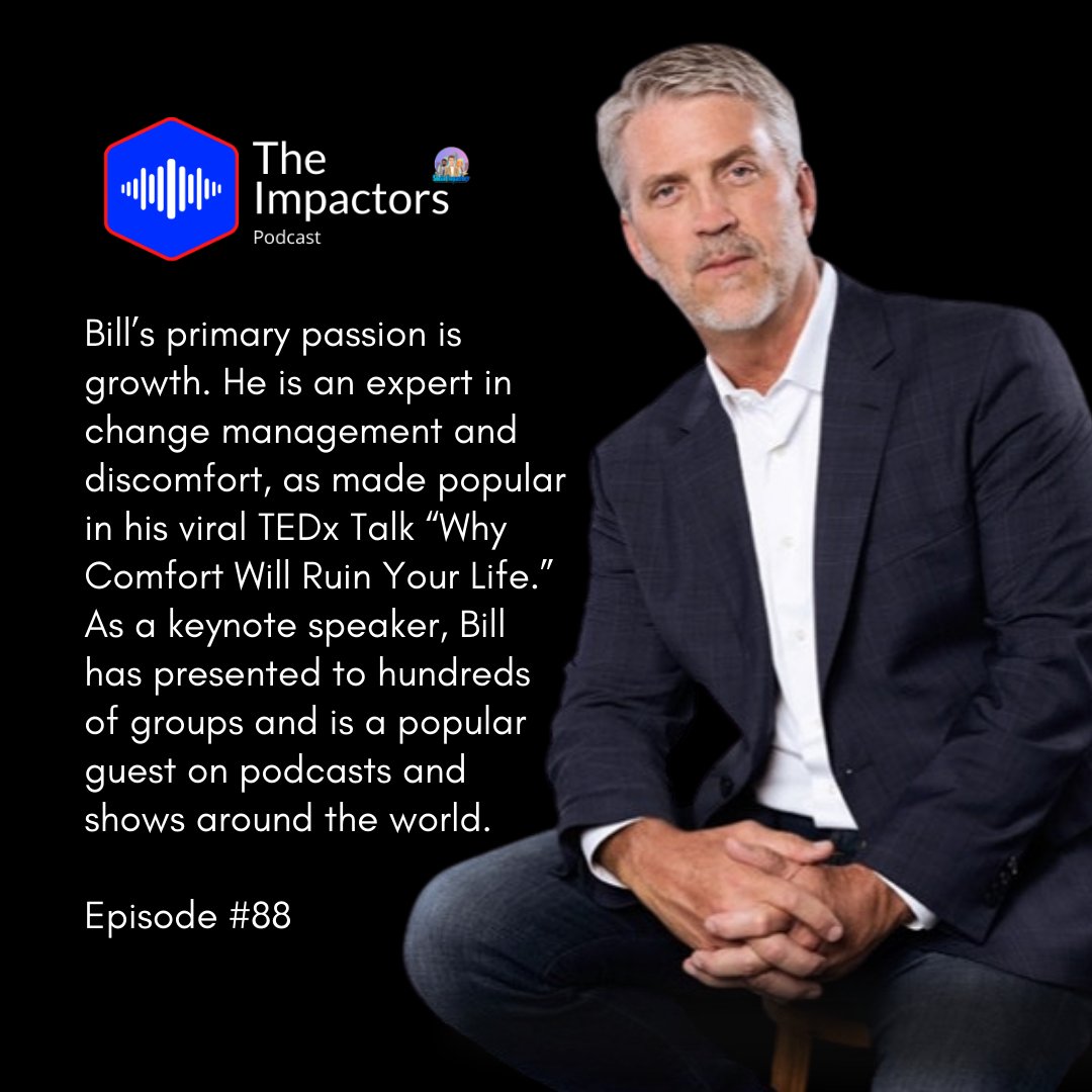 Episode #88 of #TheImpactorsPodcast features #Impactor Bill Eckstrom, Founder &amp; CEO of EcSell Institute and Co-Author of The Coaching Effect.

ow.ly/p90n30rRPzG

#Social #Impact #SocialImpactors #Podcasting #Positive #SocialChange #Podcast
#SocialImpactEverywhere