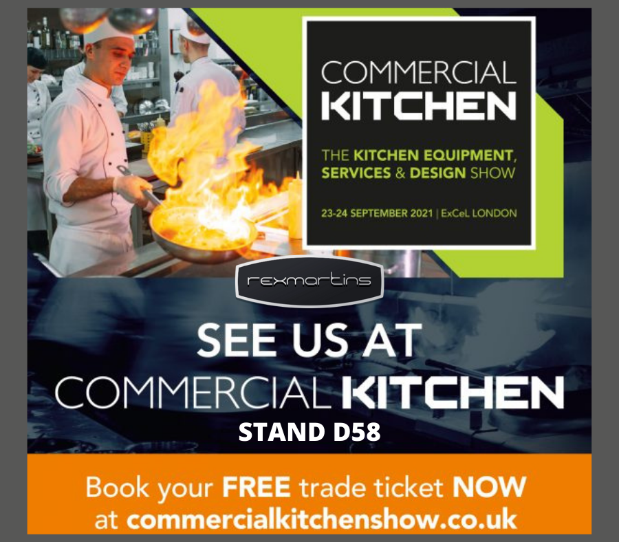 REXMARTINSLTD's tweet photo. Tomorrow is the big day! Come and say hello to us on stand D58. We'd love to see all of you. 

#Rexmartins #commercialkitchen #CK21 #kitchendesign #kitchen #food #cook #foodpreparation #kitchenappliances https://t.co/DalQlC7TyD