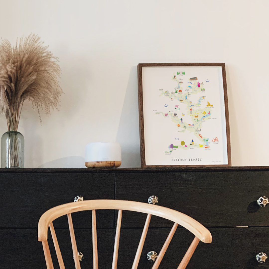 So here's our new Norfolk Broads map, celebrating the UK's largest nationally protected wetland area.

It's one of 15 national park map prints that we have recently launched &amp; are all live to see on our site.

Here's to future National Park adventures for us all!