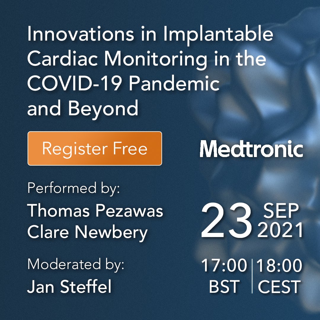 How can the latest innovations in implantable cardiac monitors help lead to clinic efficiency and early arrhythmia diagnosis? Register now for this free webinar to join the conversation.

ow.ly/FQ6N50G4O9u

#cardiotwitter #epeeps  #cardiopeeps #digitalHealth @PezawasThomas