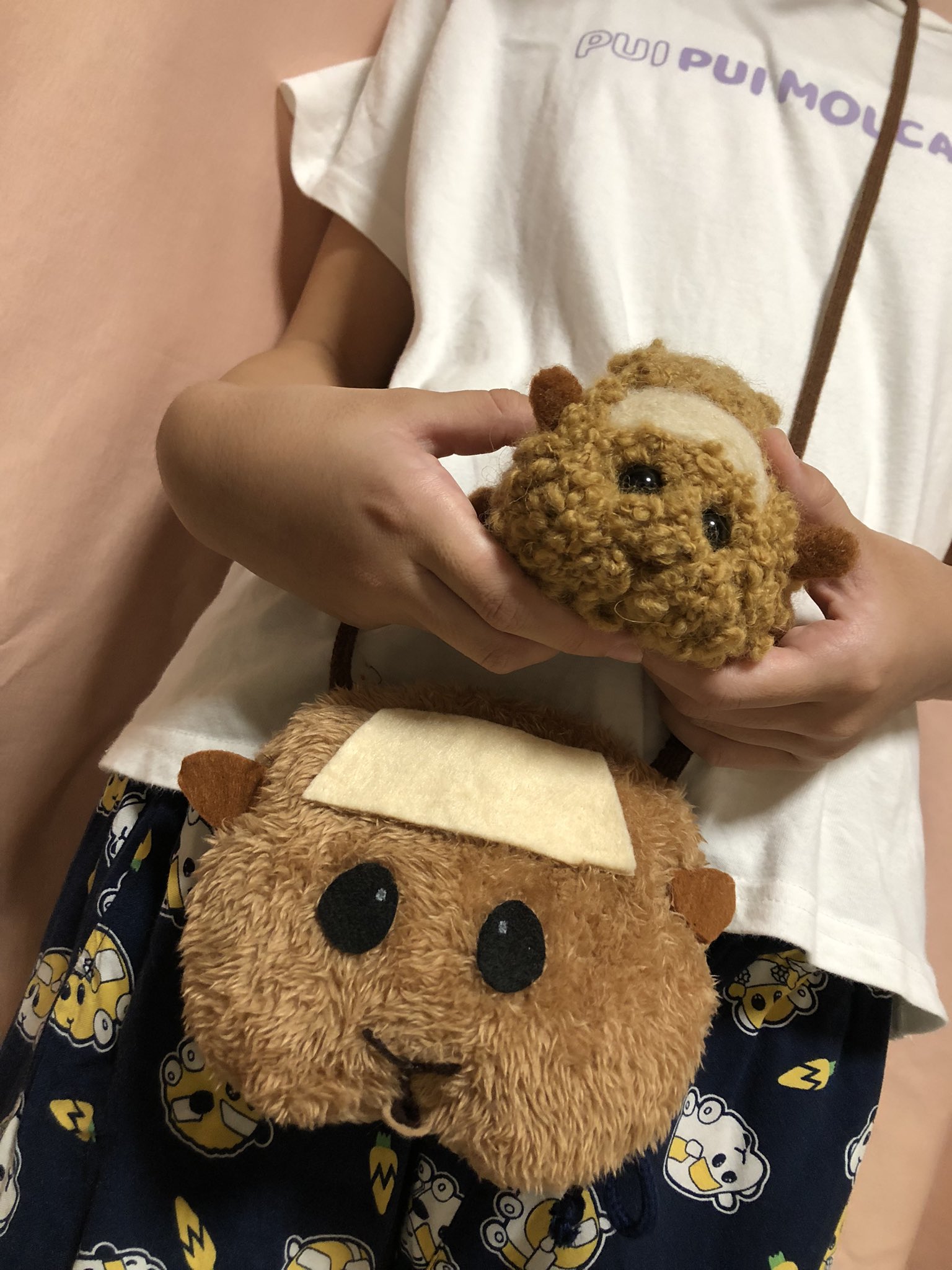 しまりすこ コロッケちゃんポシェット作りました 材料はダイソーさんで0円のくまさんポシェットとフェルトです モルカー モルカーファンアート T Co 9zeq02xbna Twitter