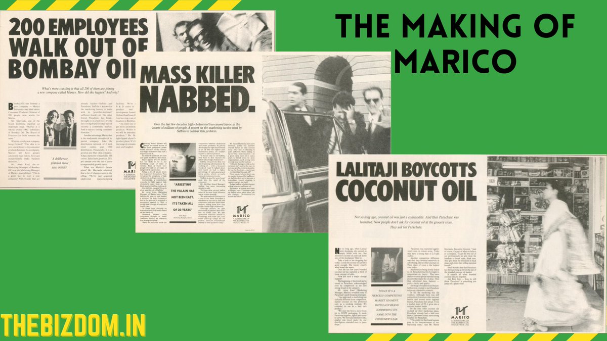 Thebizdom's tweet photo. Mariwala were once just an oils traders. Today, one of their offshoot (Marico) is an FMCG giant.  The story of how @hcmariwala transformed the fortunes of their family business, built one of India's largest packaged consumer product company. https://t.co/bwd49w1z2v