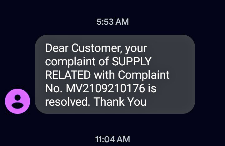 Satyam8419's tweet photo. @MVVNLHQ @UPPCLLKO @BJP4UP @myogiadityanath @PMOIndia @MinOfPower @MVVNLHQ @mvvnlsitapur माननीय महोदय अत्यंत खेद के साथ आपको सूचित करना पड़ रहा है कि मेरे गांव में बिजली ना आने के बावजूद मेरी शिकायत MV2109210176 को स्वतः ही बन्द कर दिया। कृपया इस मामले को संज्ञान में ले। https://t.co/S3XrSewRqF