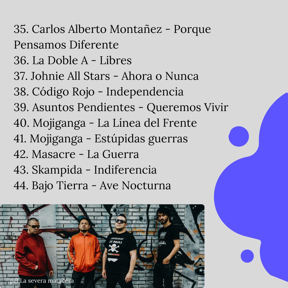 OigoPaz's tweet photo. Because rock is not dead ! 
With elements of punk, hardcore, ska, electric and Latin, the Colombian rock scene is getting stronger. 
THERE IS rock in #Colombia and it's different from what we hear from other latitudes. https://t.co/Av4ault0Xy