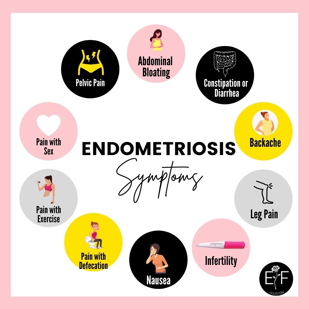 Symptoms of Endometriosis : r/coolguides