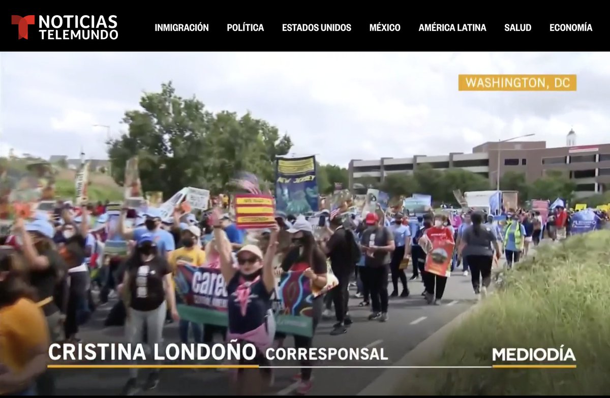 LOTS of good coverage of yesterday's massive, 10,000-strong #WelcomeBackCongress march for citizenship, climate, and care in Washington. 

Time for Congress to deliver! #WeAreHome