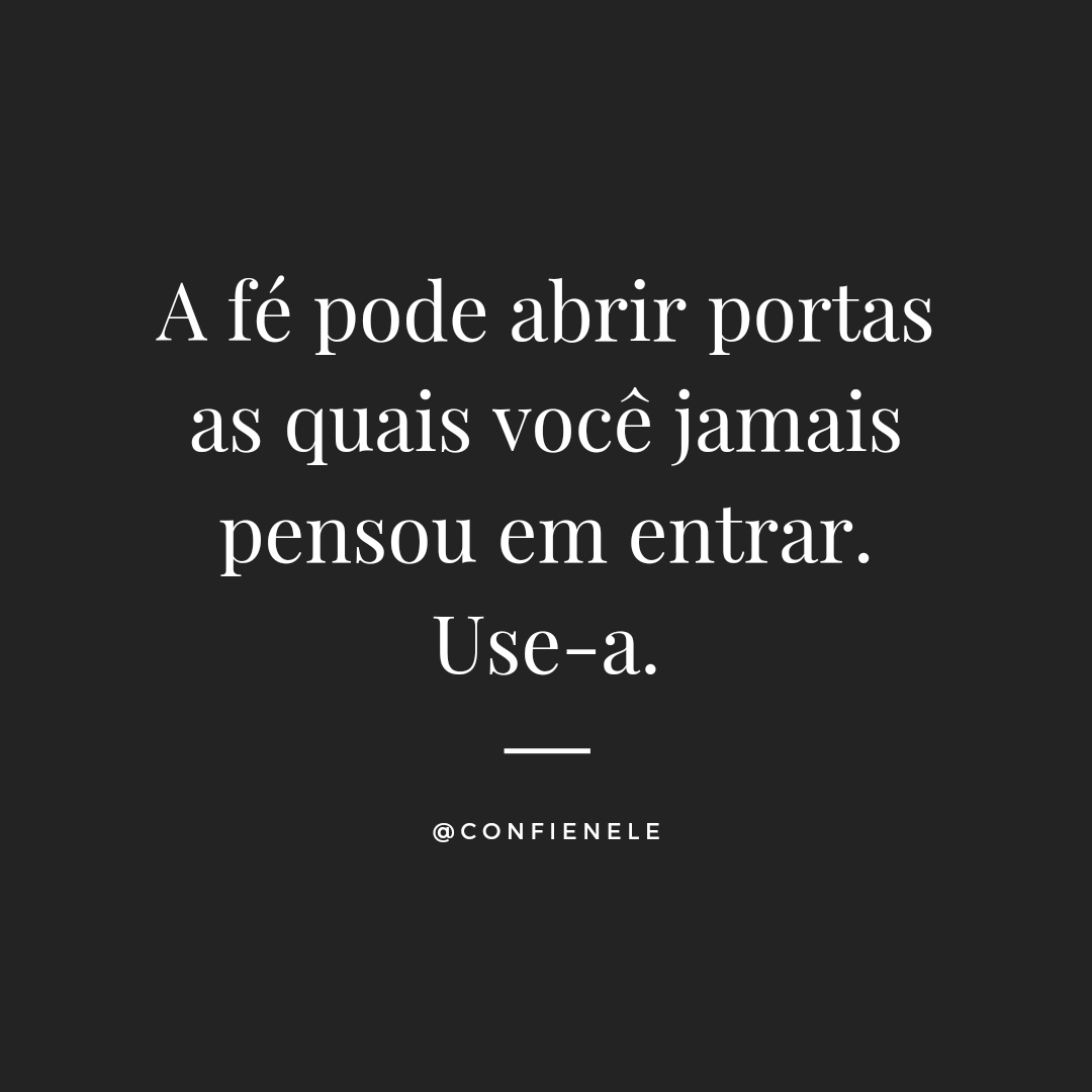 confienele_'s tweet photo. “Ele respondeu: “Por que a fé que vocês têm é pequena. Eu lhes asseguro que se vocês tiverem fé do tamanho de um grão de mostarda, poderão dizer a este monte: ‘Vá daqui para lá’, e ele irá. Nada lhes será impossível.”
Mateus 17:20
#confienele https://t.co/BnCHJXcEl1
