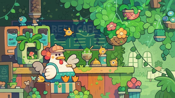 #イラストを4枚貼ると秋風に乗って絵柄を好いてくれる人の元へ届くらしい 